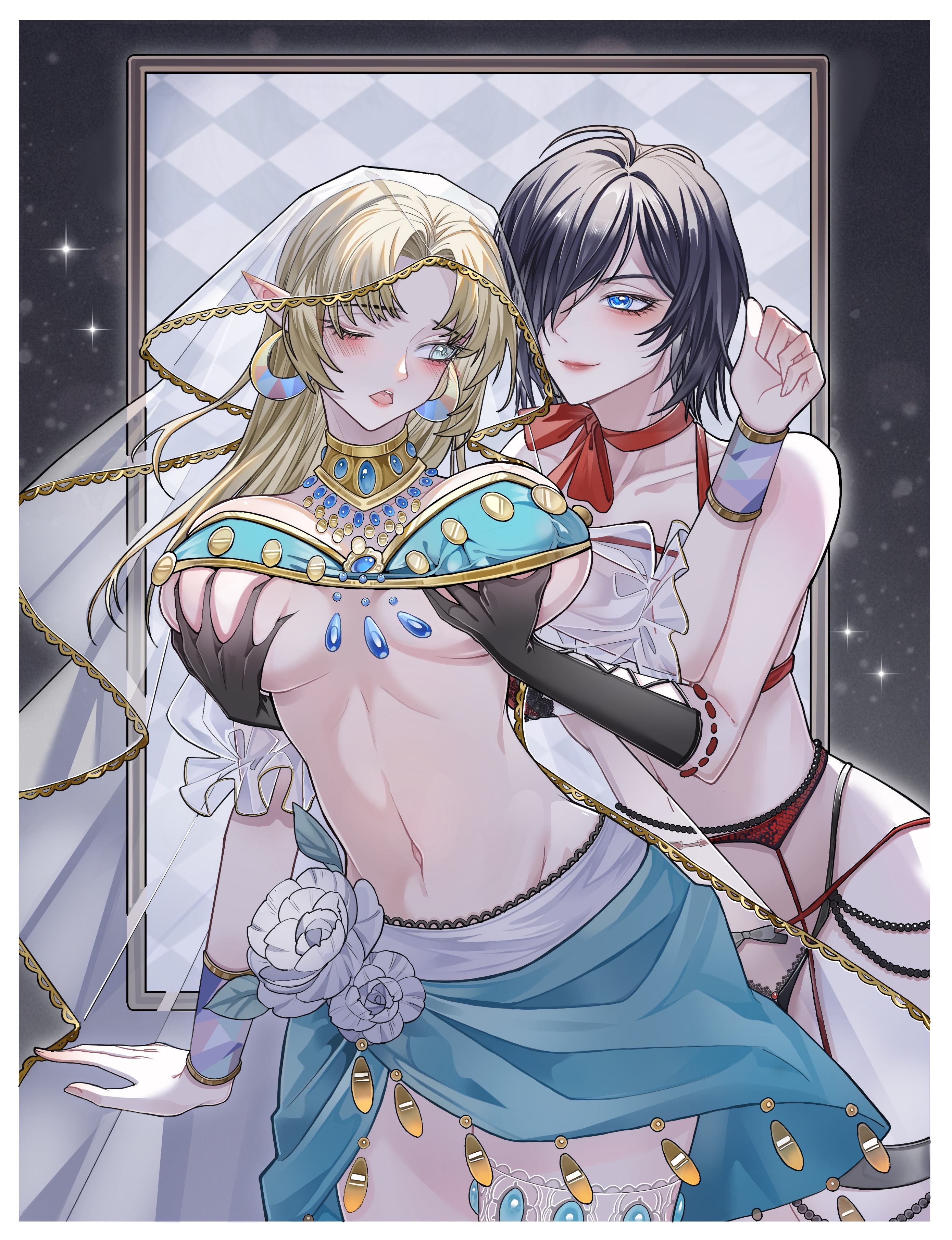 [在线/约稿/绘画]发一些我全女性世界观原创角色百合后宫约稿
